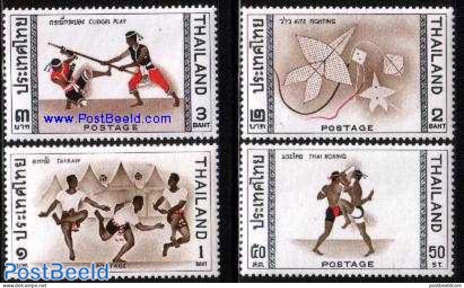Thailand 1966 Sports 4v, Mint NH, Sport - Boxing - Sport (other And Mixed) - Boxe