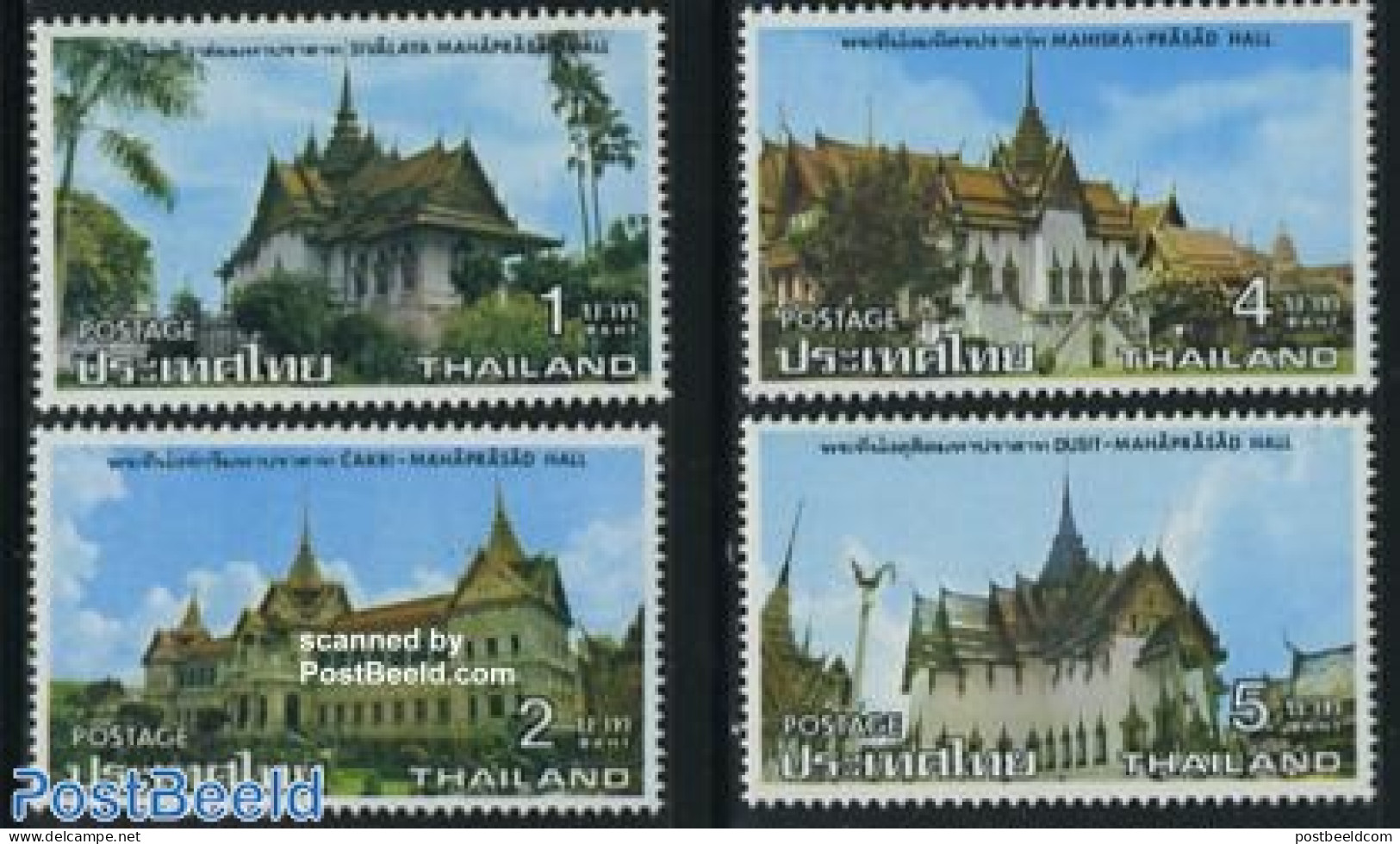 Thailand 1976 Royal Palaces 4v, Mint NH, Art - Castles & Fortifications - Châteaux