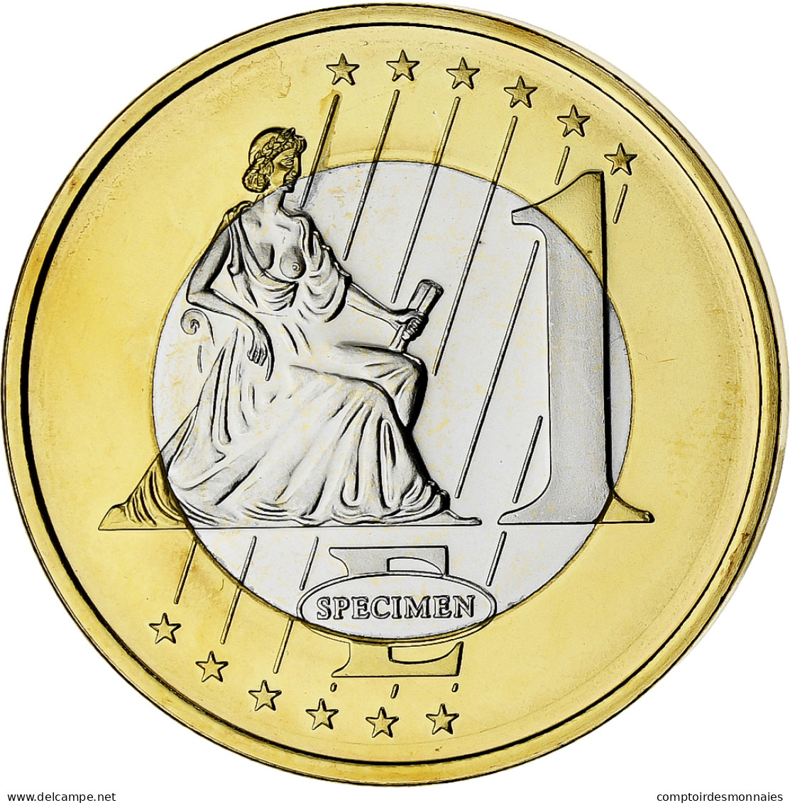 Malte, Euro, Fantasy Euro Patterns, Essai-Trial, 2004, Bimétallique, FDC - Pruebas Privadas