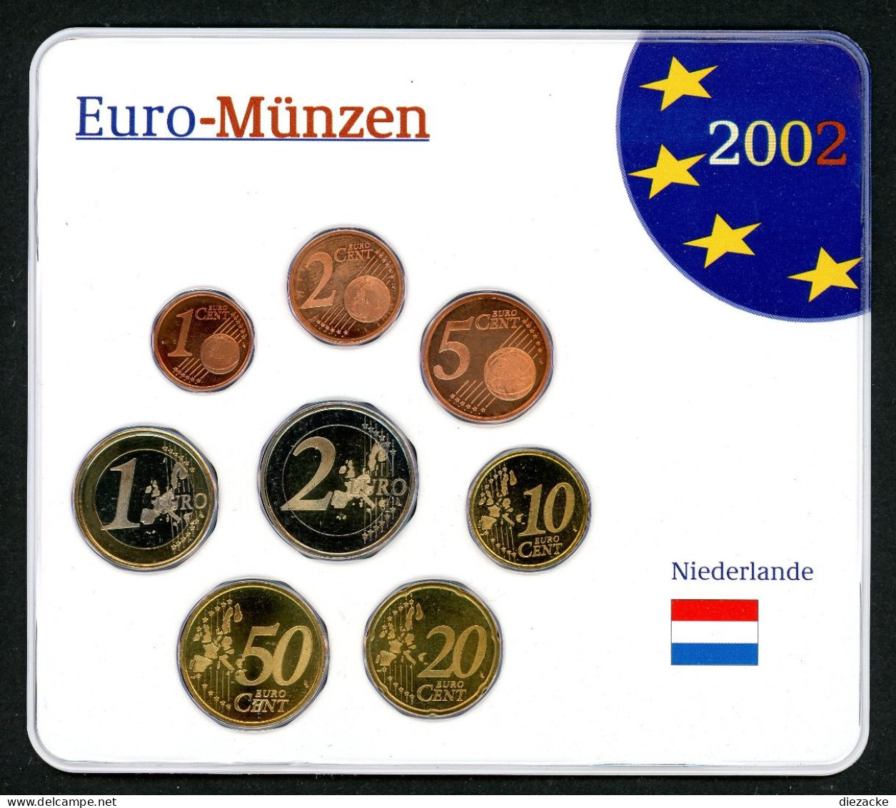 Niederlande 2001 KMS/ Kursmünzensatz Im Blister BU (M4605 - Autres & Non Classés