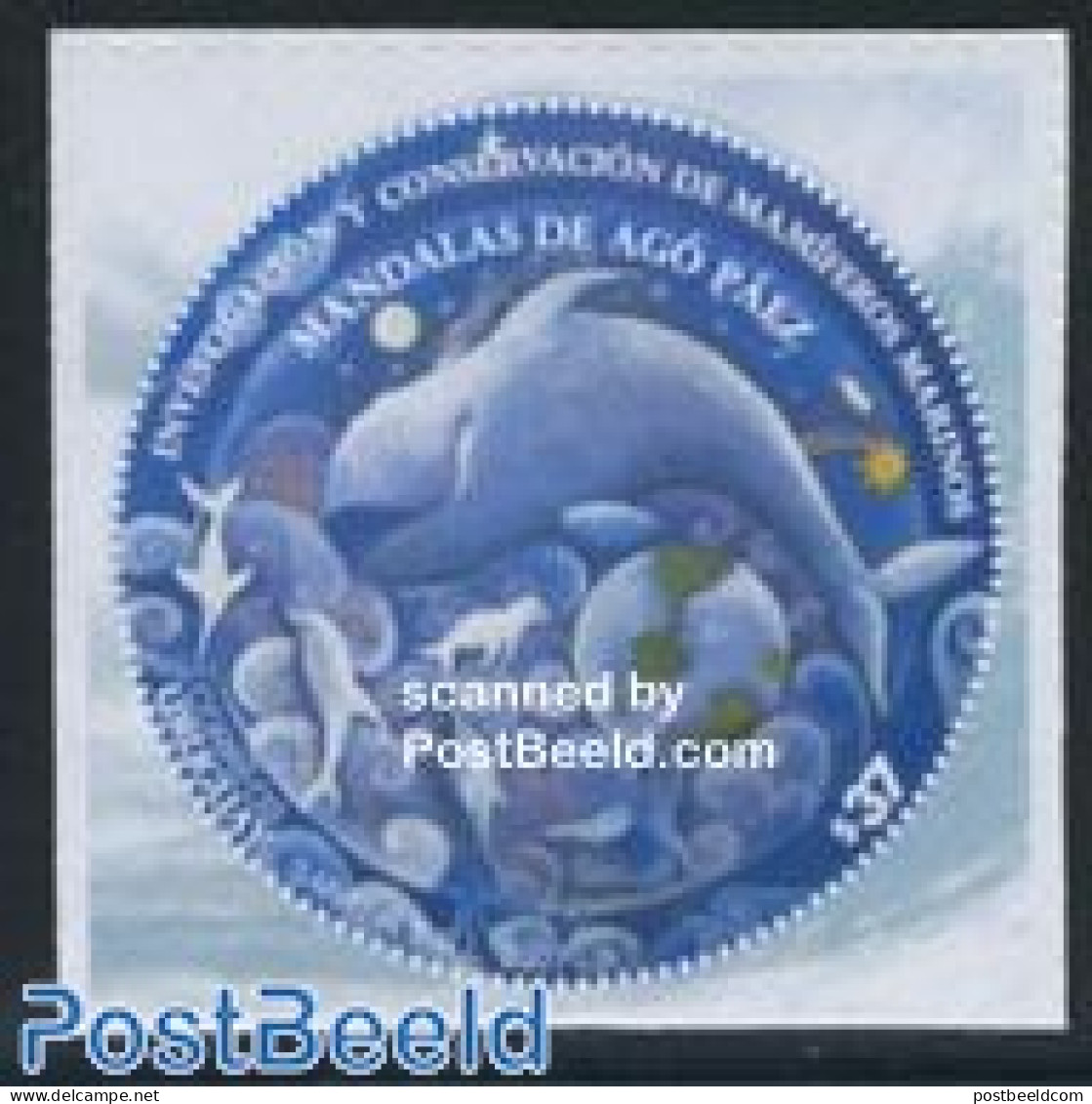 Uruguay 2007 Sea Mammals 1v S-a, Mint NH, Nature - Various - Sea Mammals - Round-shaped Stamps - Uruguay