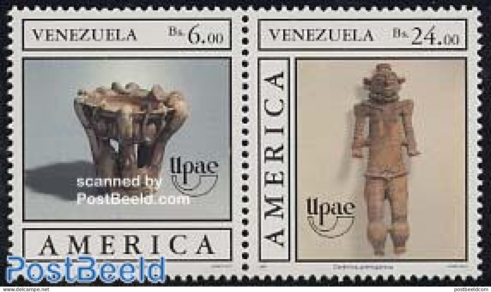 Venezuela 1989 UPAEP 2v [:], Mint NH, History - Archaeology - U.P.A.E. - Art - Sculpture - Archaeology
