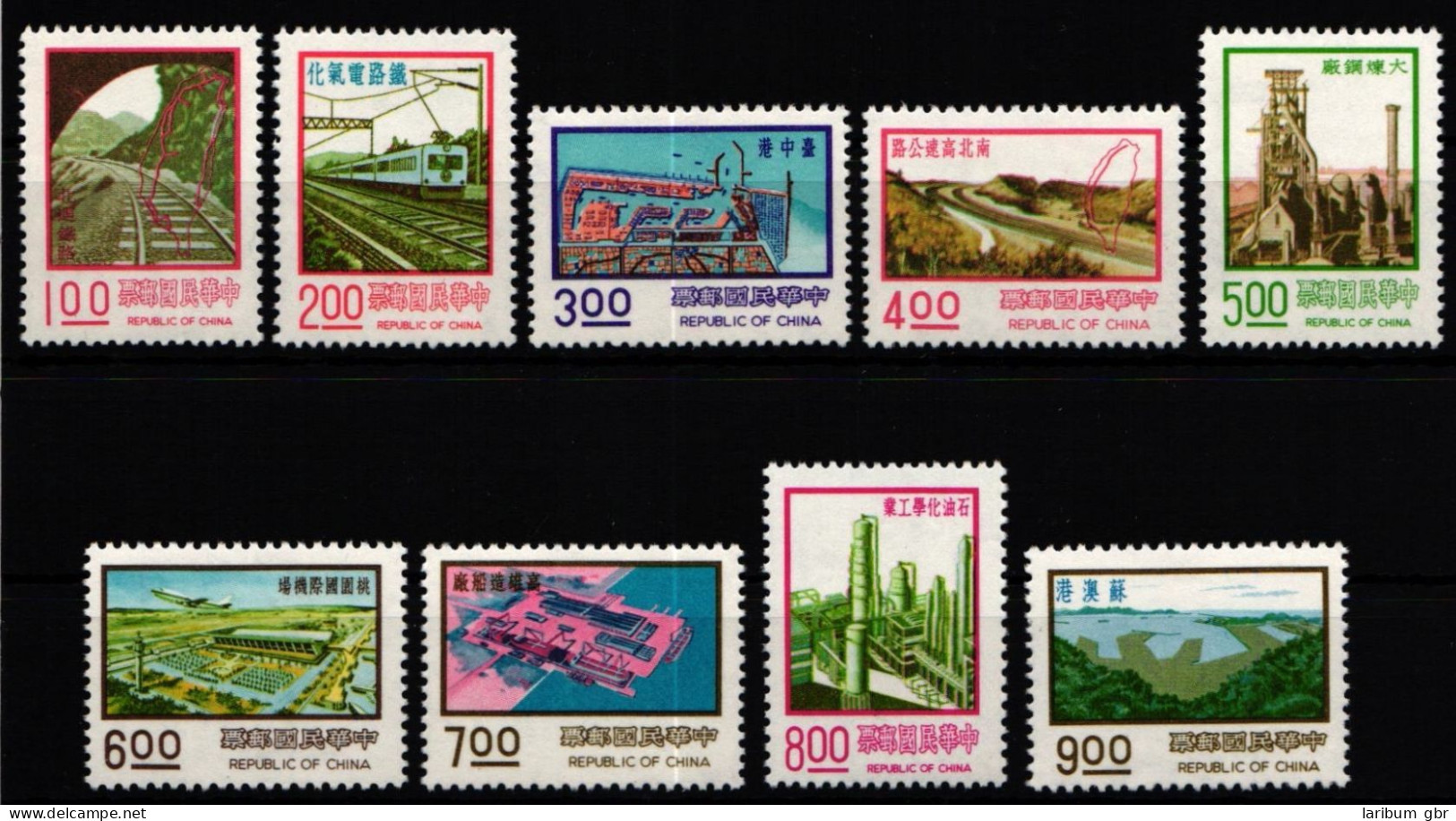 Taiwan 1154-1162 Postfrisch #KX804 - Andere & Zonder Classificatie