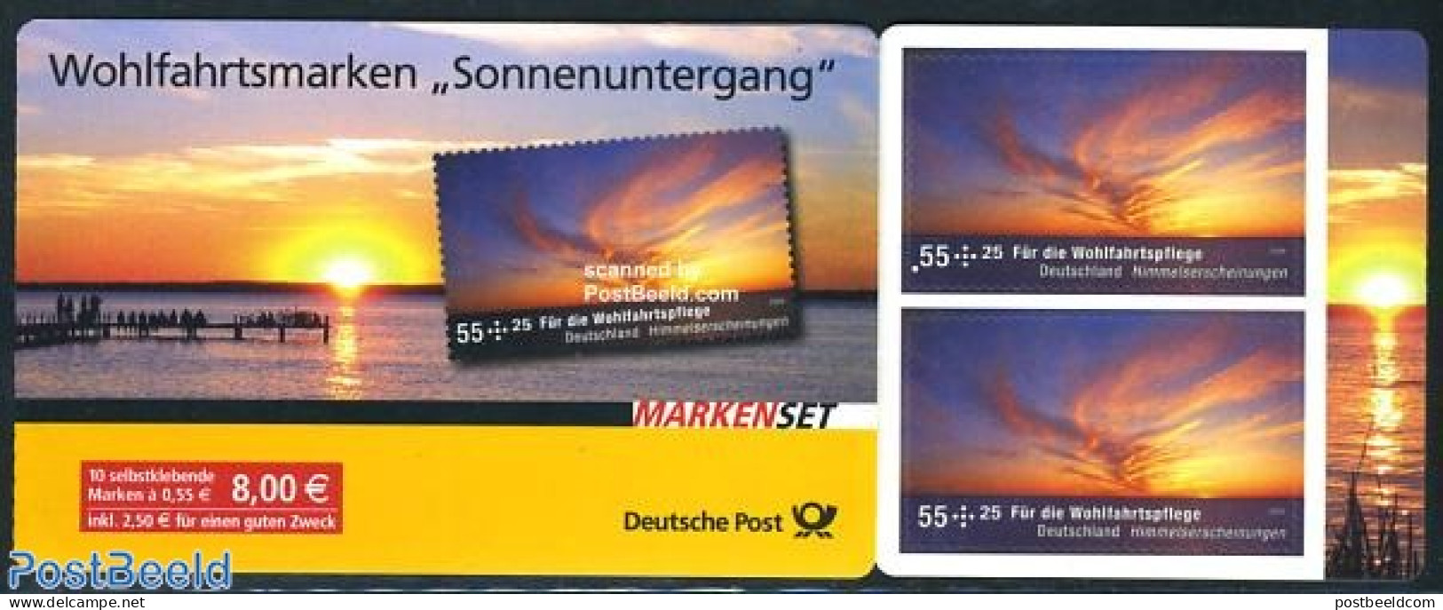 Germany, Federal Republic 2009 Welfare, Skies Booklet, Mint NH, Science - Meteorology - Stamp Booklets - Nuevos