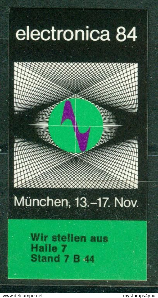 So Sticker | Germany. Electronica '84 München #5-0104 - Autocollants