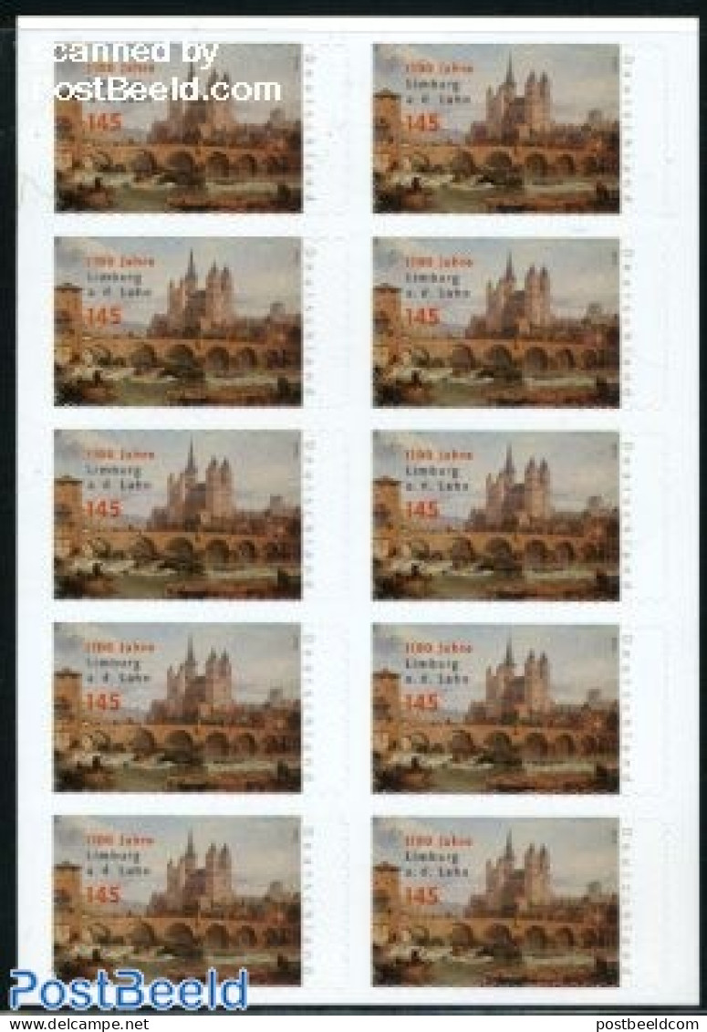 Germany, Federal Republic 2010 Limburg An Der Lahn, Foil Booklet, Mint NH, Religion - Transport - Churches, Temples, M.. - Nuovi