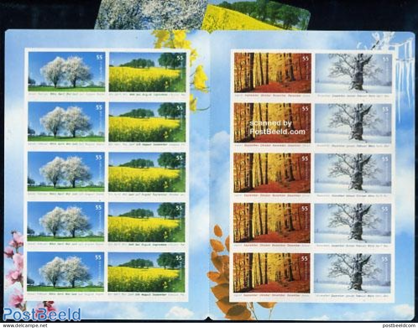 Germany, Federal Republic 2006 Four Seasons S-a Booklet, Mint NH, Nature - Trees & Forests - Stamp Booklets - Nuevos