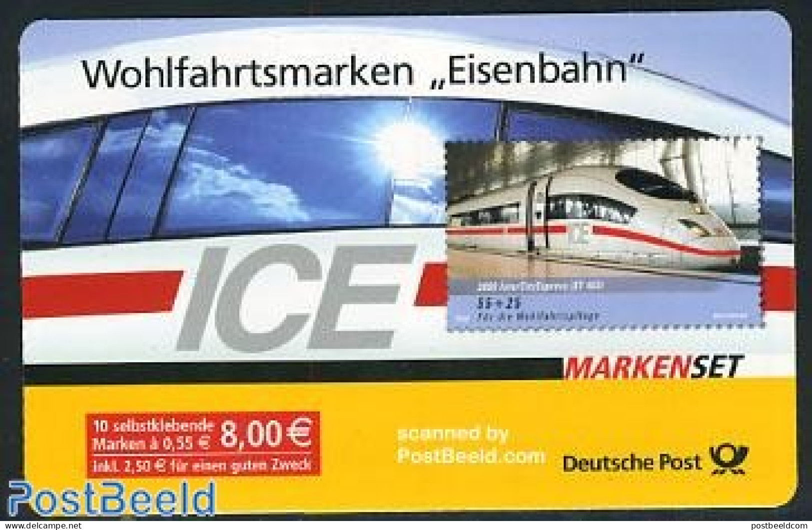 Germany, Federal Republic 2006 Welfare, Railways Booklet S-a, Mint NH, Transport - Stamp Booklets - Railways - Neufs