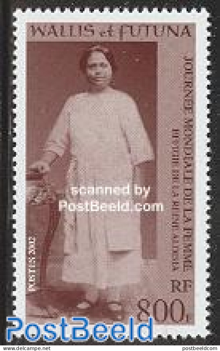 Wallis & Futuna 2002 World Woman Day 1v, Mint NH, History - Women - Unclassified