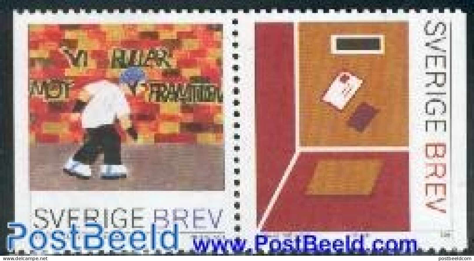 Sweden 2001 Stamp Design Contest 2v [:], Mint NH, Sport - Fun Sports - Post - Unused Stamps