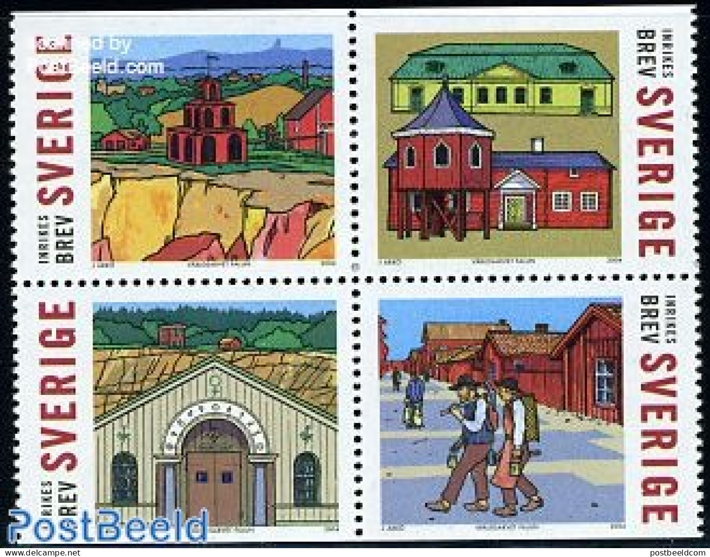 Sweden 2004 World Heritage 4v [+], Mint NH, History - Unesco - World Heritage - Unused Stamps