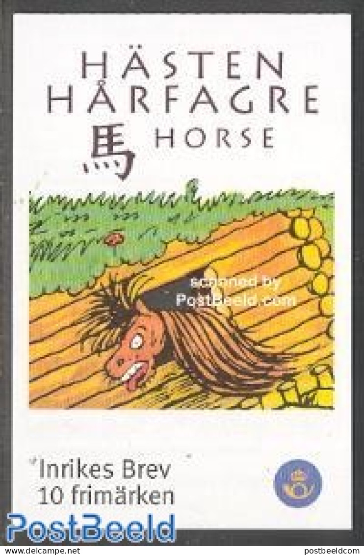 Sweden 2002 Fairhair Booklet, Mint NH, Nature - Dogs - Horses - Stamp Booklets - Art - Children's Books Illustrations .. - Unused Stamps