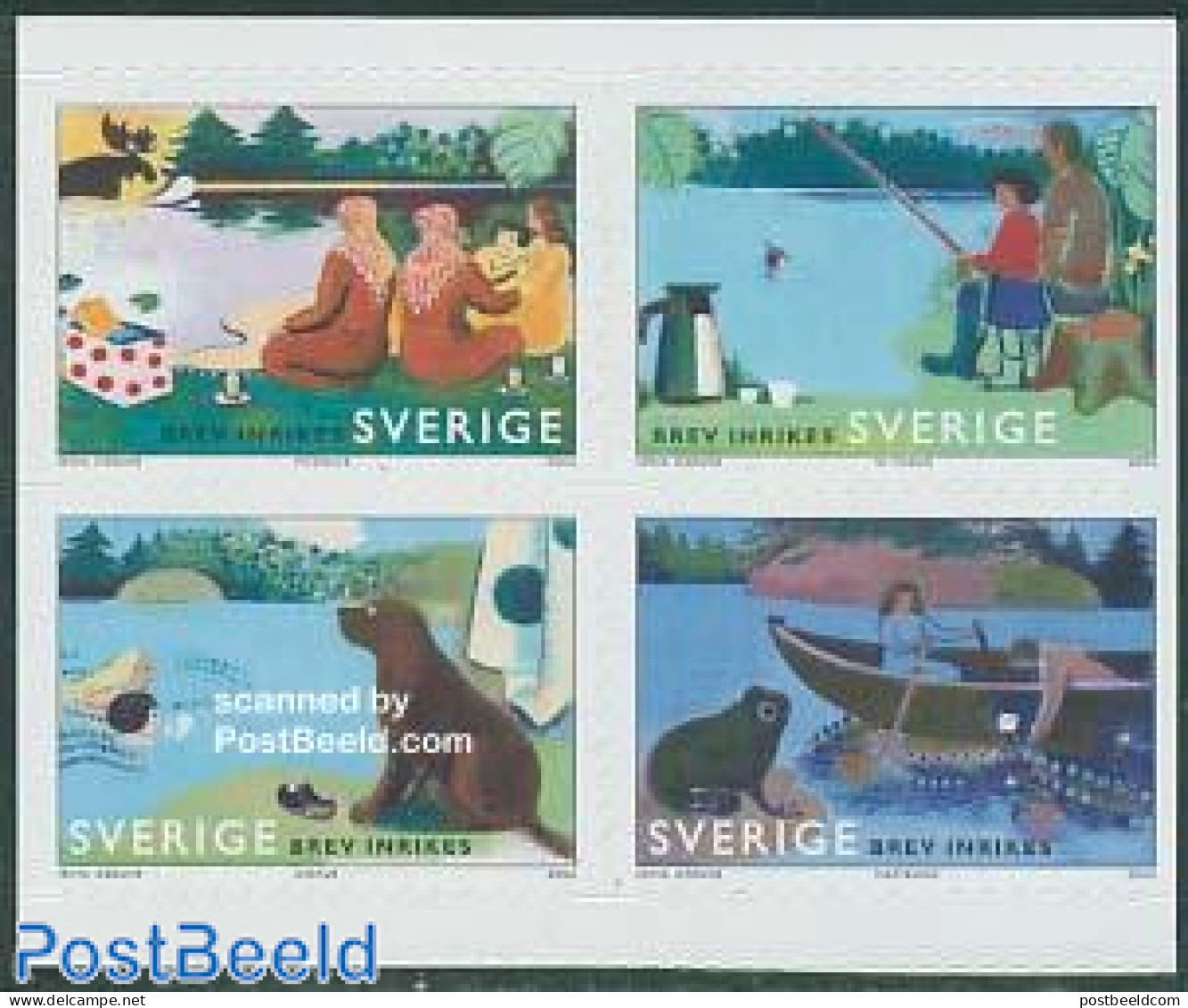 Sweden 2006 Around The Lake In The Summer 4v S-a, Mint NH, Nature - Transport - Various - Animals (others & Mixed) - D.. - Ongebruikt