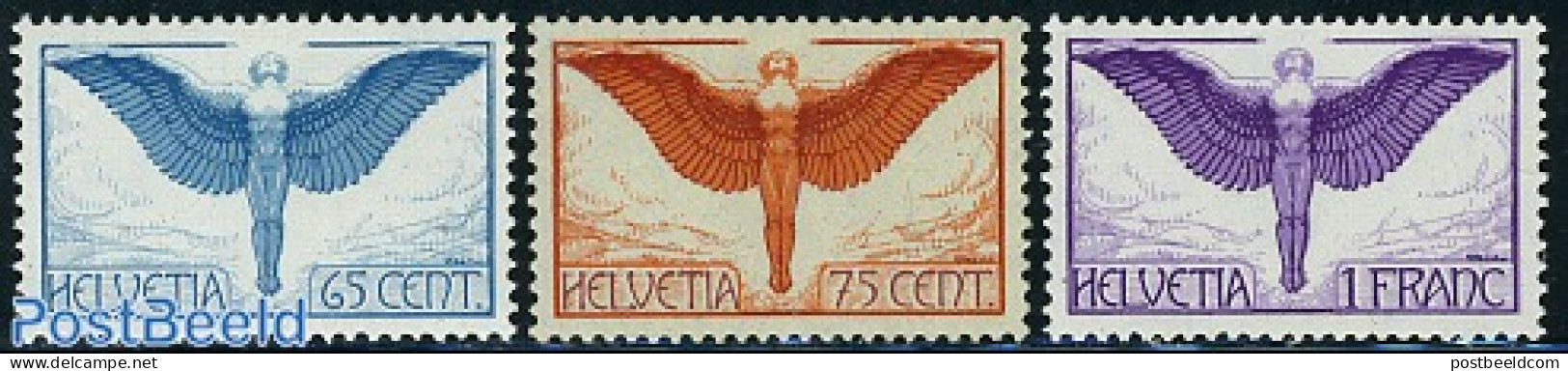 Switzerland 1924 Airmail 3v, Mint NH - Nuovi
