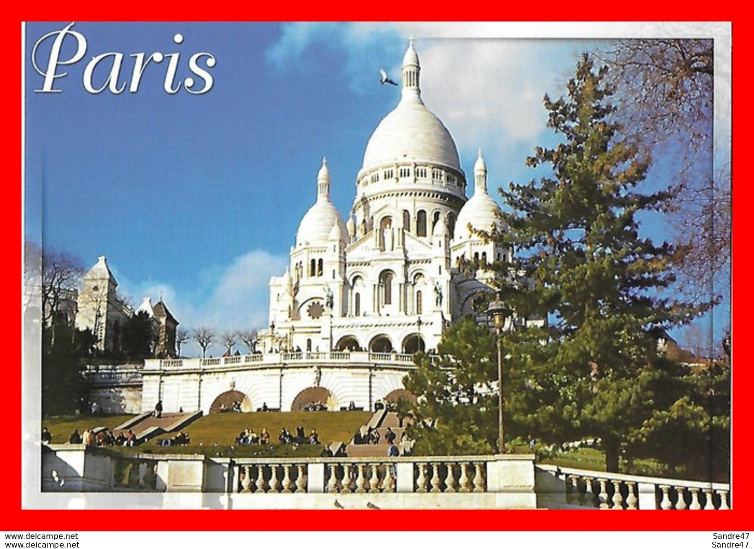 2 CPSM/pf (75) PARIS.  Le Square Willette Et La Basilique Du Sacré-Coeur..*8902 - Sacré Coeur