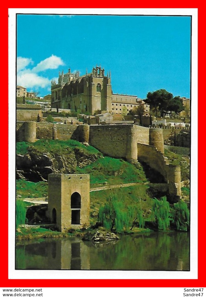 2 CPSM/gf  TOLEDO (Espagne)  Vista Parcial / Bano De La Cava..*8909 - Toledo