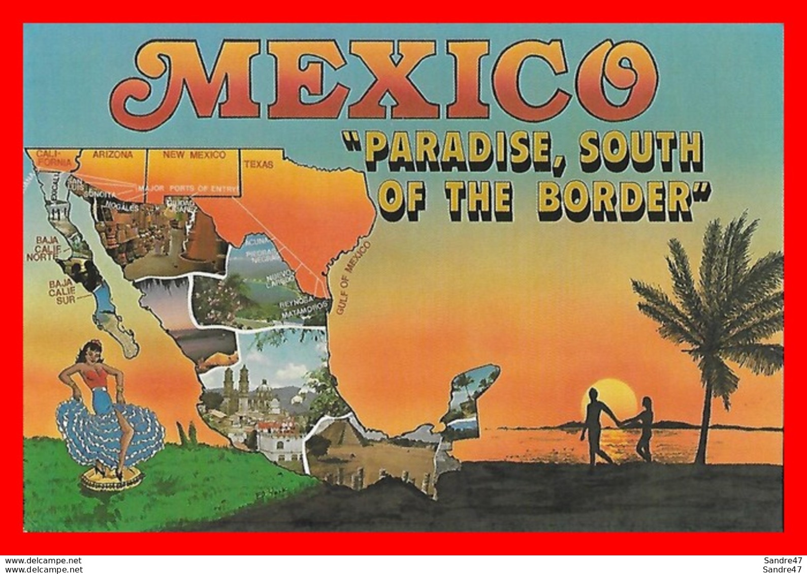 CPSM/gf MEXICO (Maxique)  Paradise, South Of The Border...H391 - Mexiko