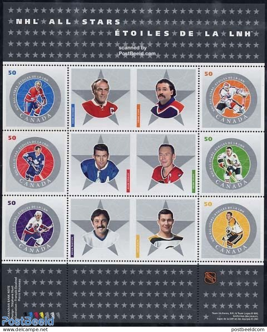 Canada 2005 NHL All-stars 6v M/s, Mint NH, Sport - Ice Hockey - Sport (other And Mixed) - Ongebruikt
