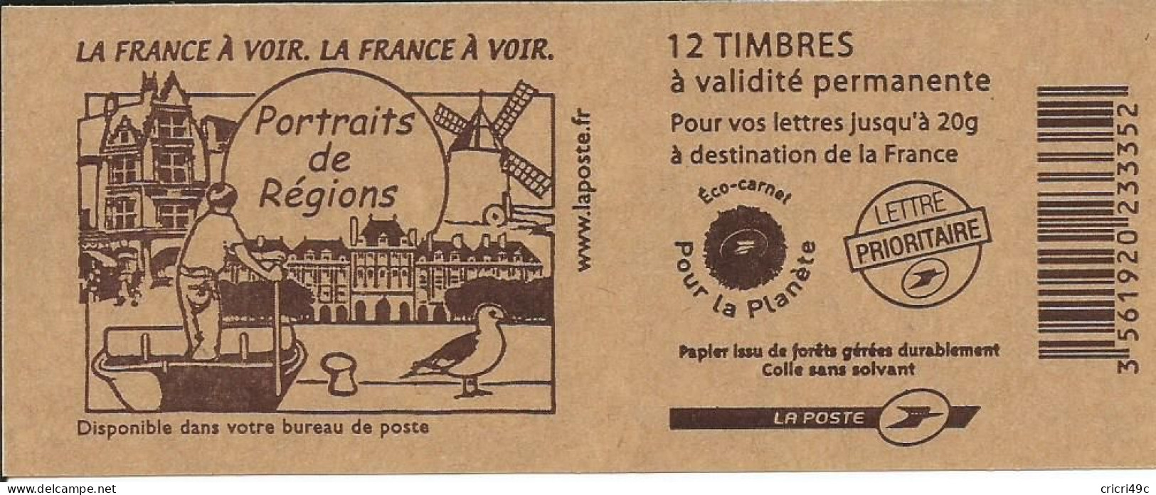 Marianne De Lamouche. Carnet De 12 Timbres N° Y&T 3744a-C10  Neuf** (BM) - Modern : 1959-...
