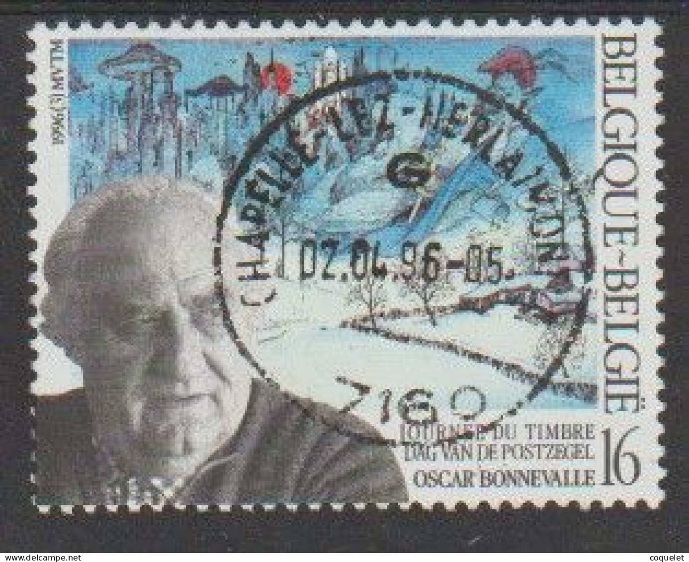 Belgique N° 2629  Obl. Journée Du Timbre   -  Oscar Bonnevalle  (1920-1993 )-  Belle Oblitération Centrale - Used Stamps