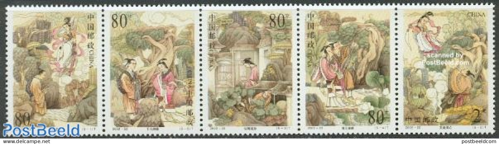 China People’s Republic 2002 Dong Yong Tales 5v [::::], Mint NH, Art - Fairytales - Unused Stamps