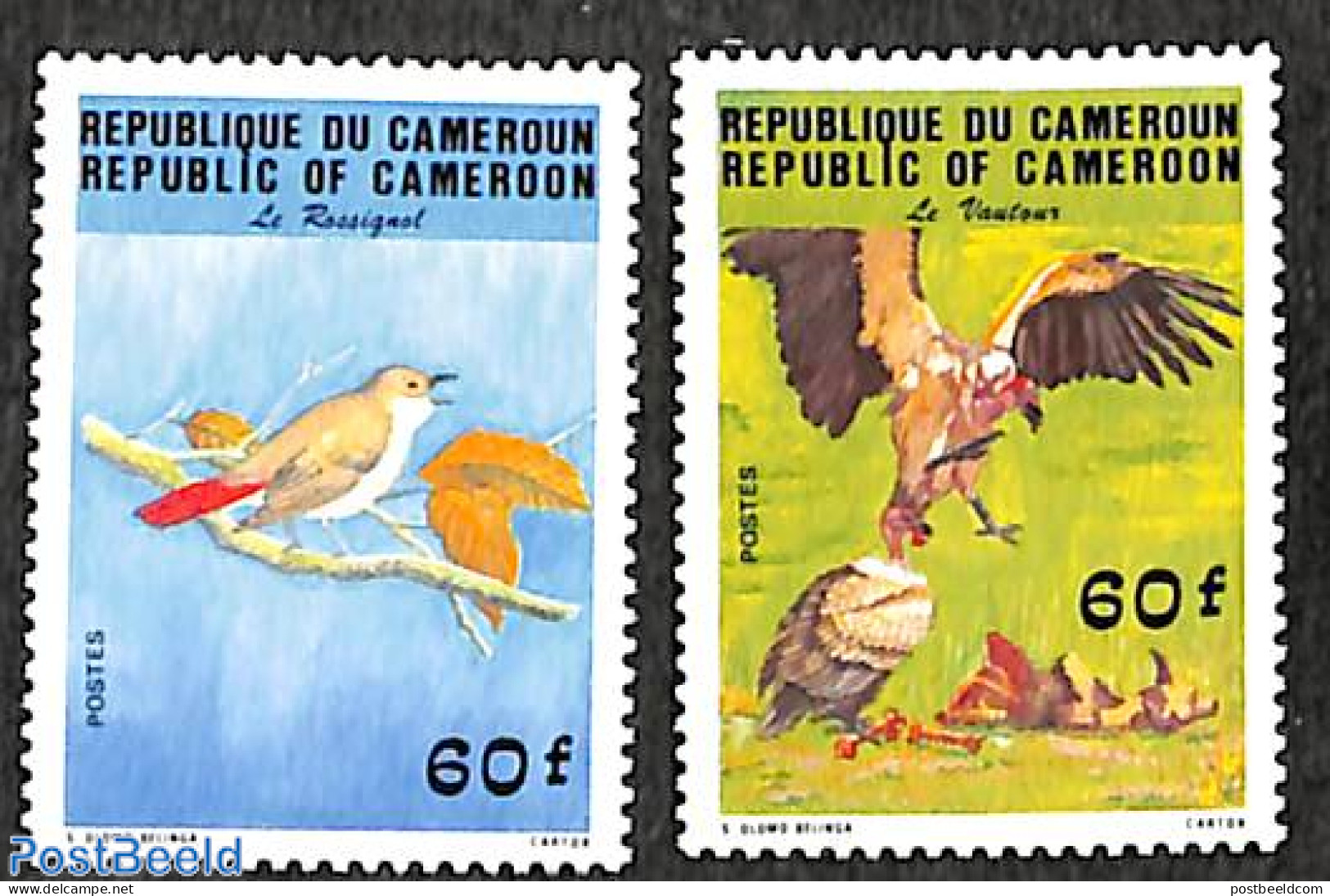 Cameroon 1984 Birds 2v, Mint NH, Nature - Birds - Cameroon (1960-...)