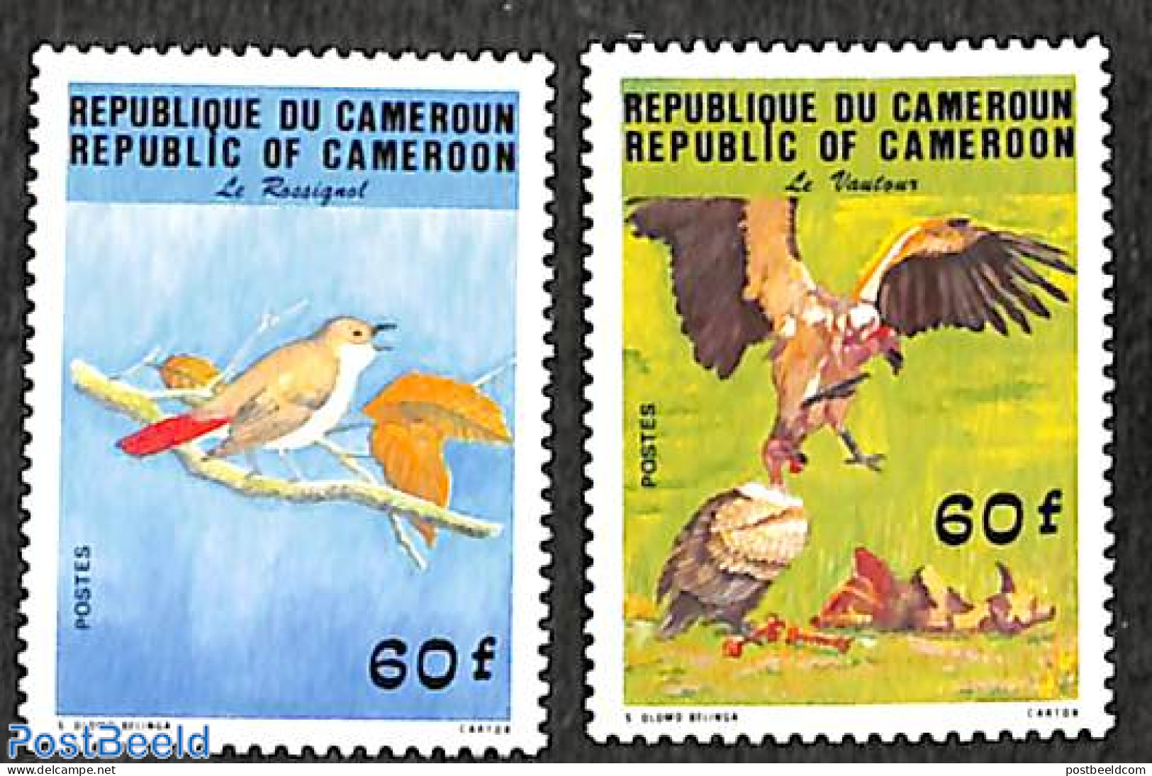 Cameroon 1984 Birds 2v, Mint NH, Nature - Birds - Cameroun (1960-...)