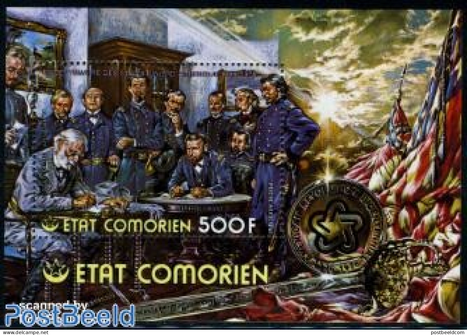 Comoros 1976 US Bi-centenary S/s, Mint NH, History - US Bicentenary - Comores (1975-...)