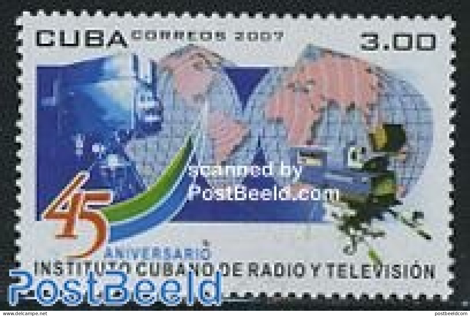 Cuba 2007 Radio & Television 1v, Mint NH, Performance Art - Various - Radio And Television - Maps - Unused Stamps