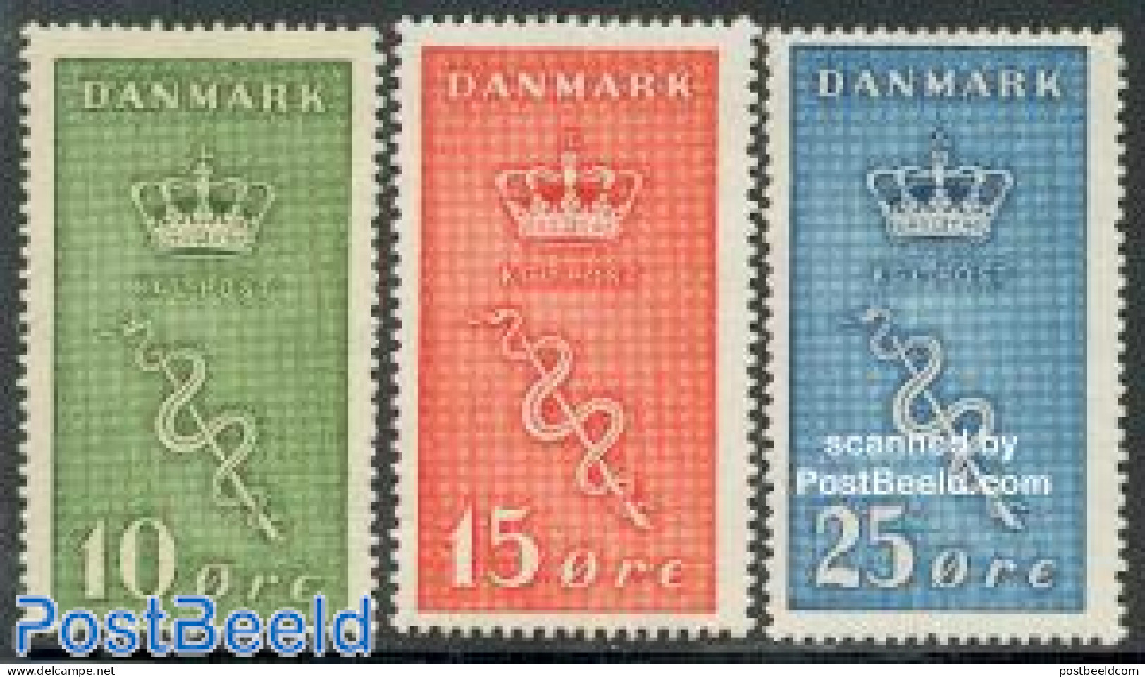 Denmark 1929 Anti Cancer 3v, Unused (hinged), Health - Health - Unused Stamps