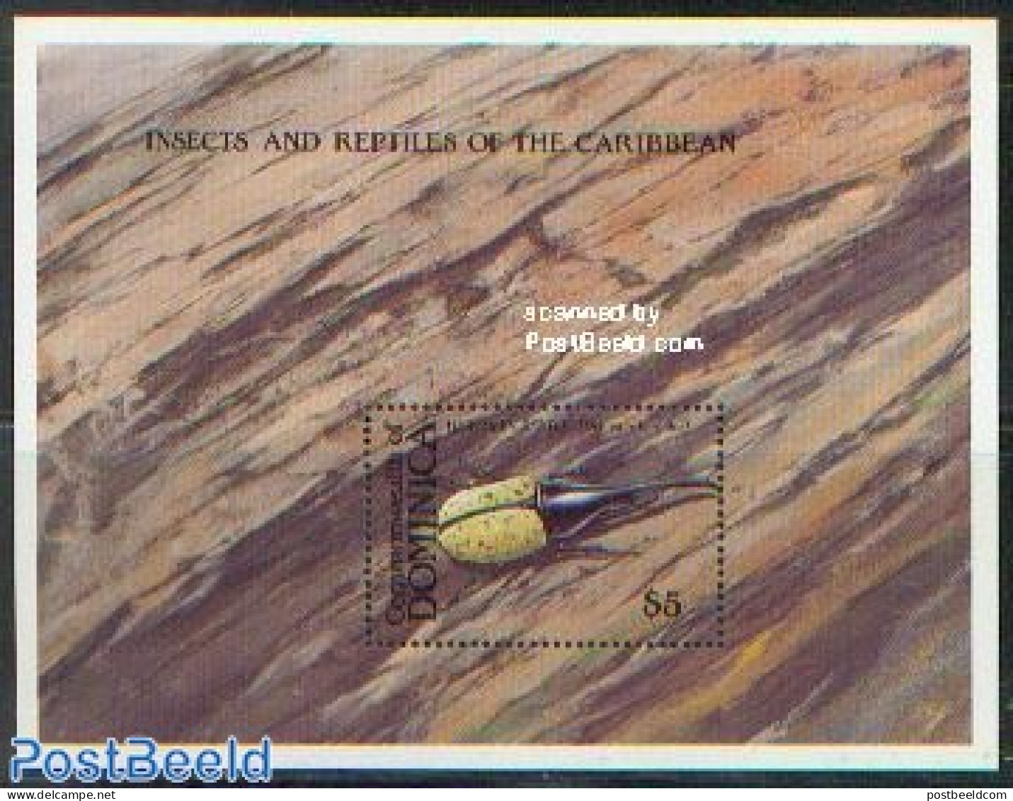 Dominica 1988 Insects S/s, Mint NH, Nature - Insects - Dominicaine (République)