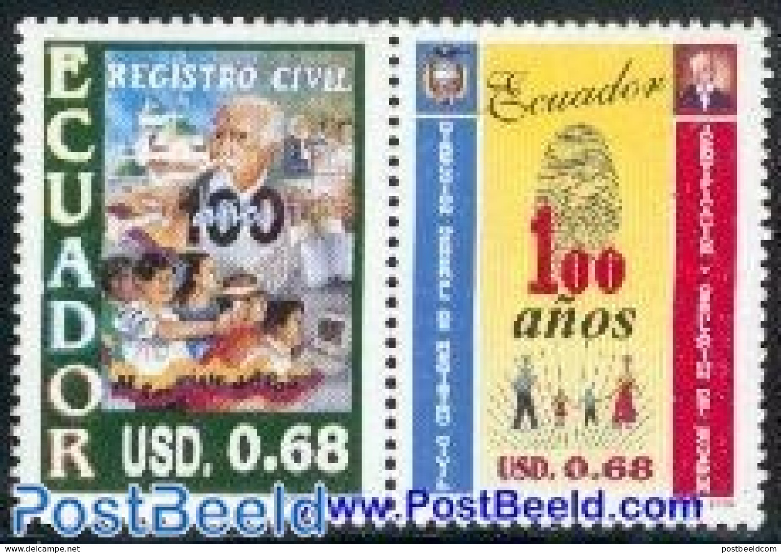 Ecuador 2000 Civil Register 2v [:], Mint NH, Science - Various - Computers & IT - Justice - Books - Informatique