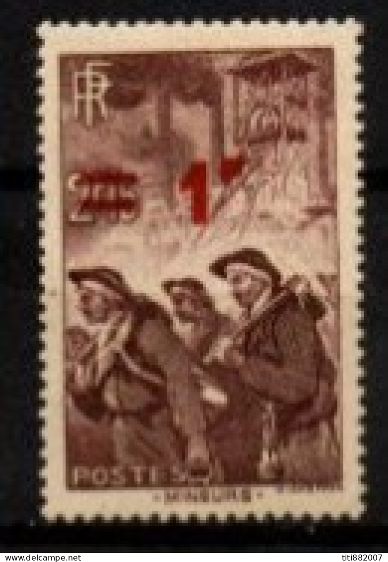 FRANCE    -   1940  .  Y&T N° 489 * .  Mineurs - Ongebruikt