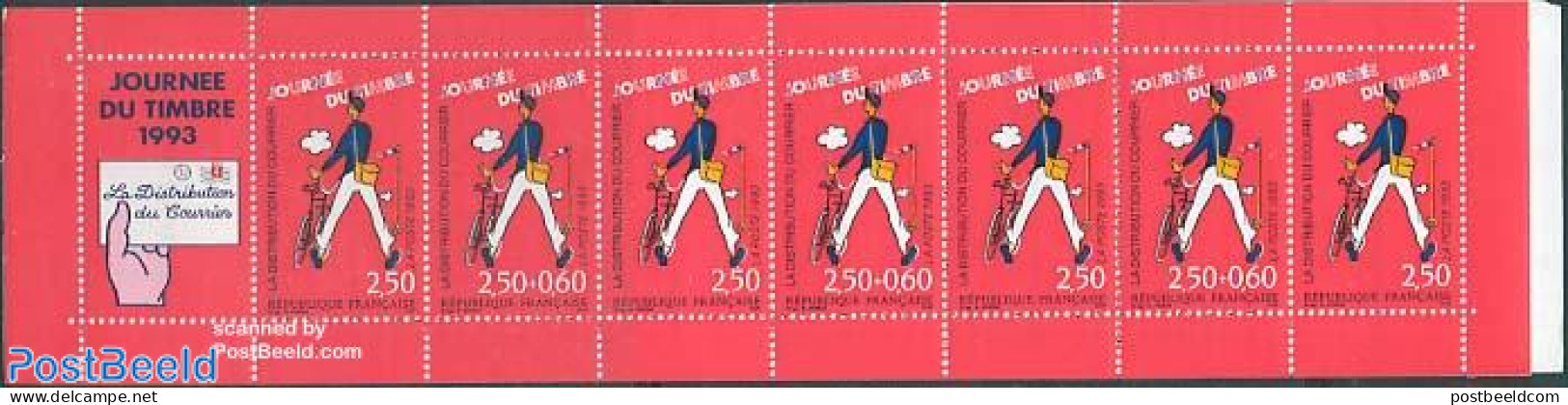 France 1993 Stamp Day Booklet, Mint NH, Sport - Cycling - Post - Stamp Booklets - Stamp Day - Neufs