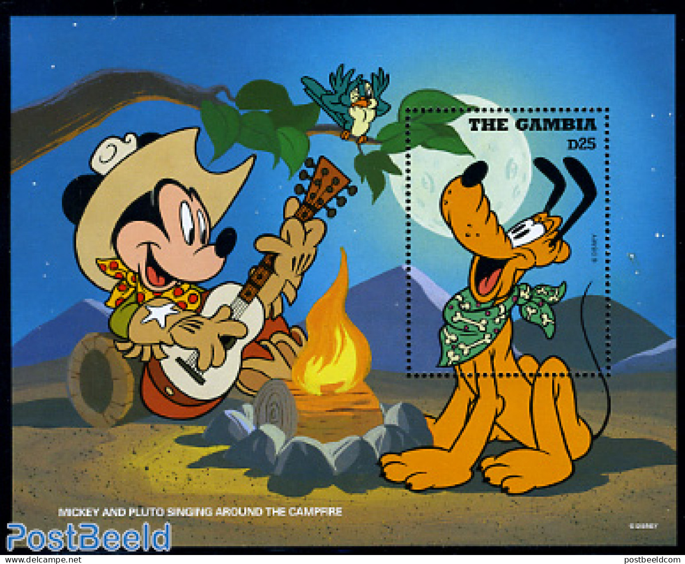 Gambia 1995 Mickey & Pluto S/s, Mint NH, Art - Disney - Disney