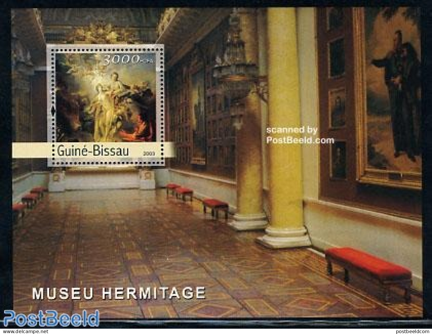 Guinea Bissau 2003 Hermitage Museum S/s, Mint NH, Art - Museums - Paintings - Musei