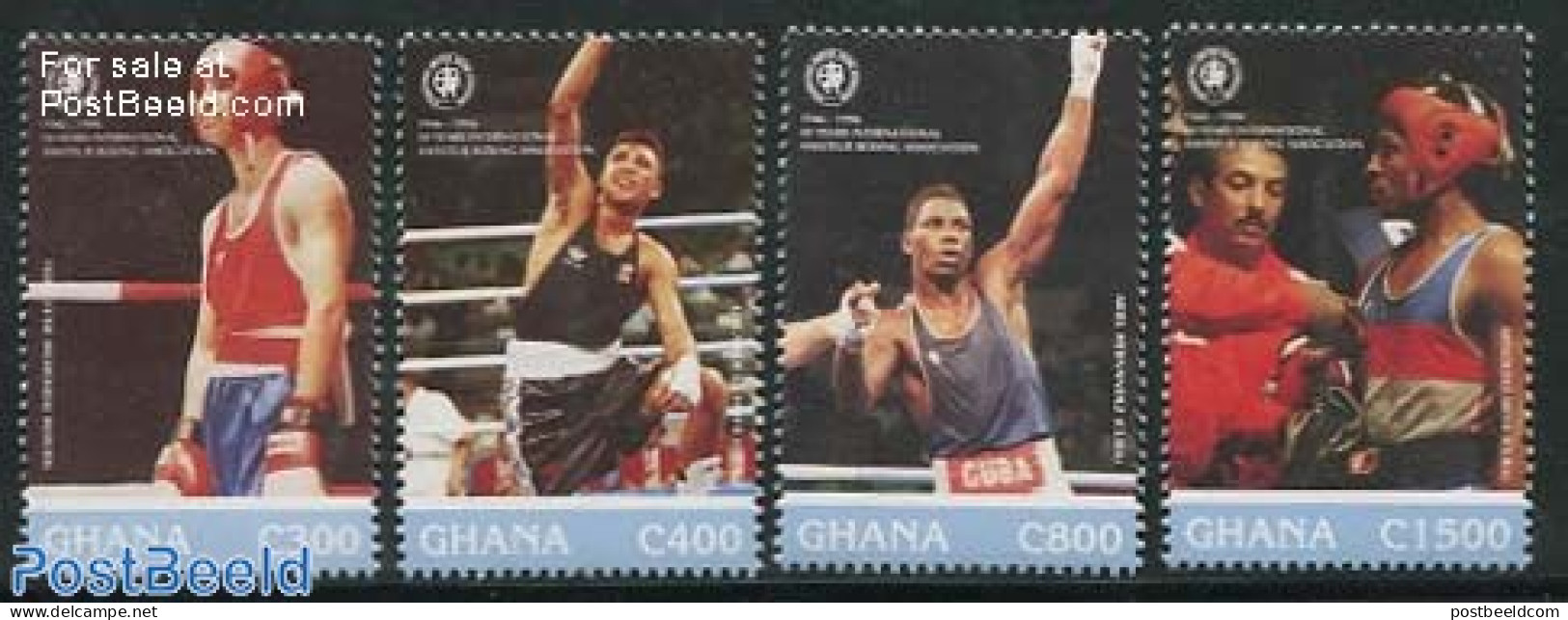 Ghana 1996 Amateur Boxing Ass. 4v, Mint NH, Sport - Boxing - Boxing