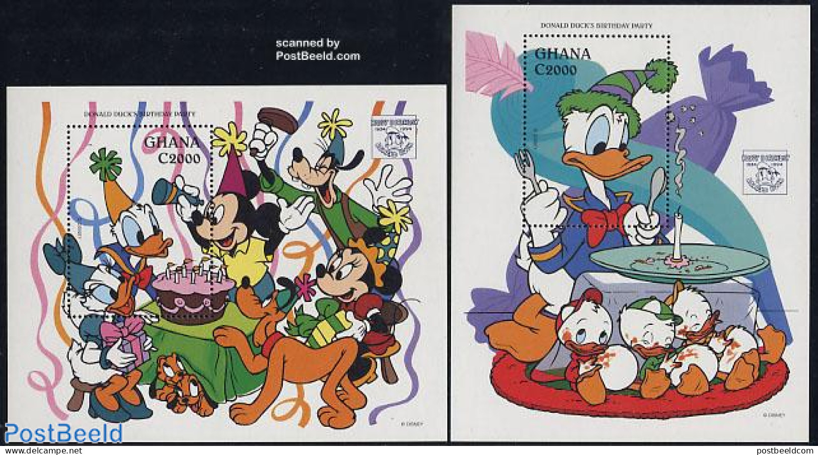 Ghana 1995 Donald Duck 2 S/s, Mint NH, Art - Disney - Disney