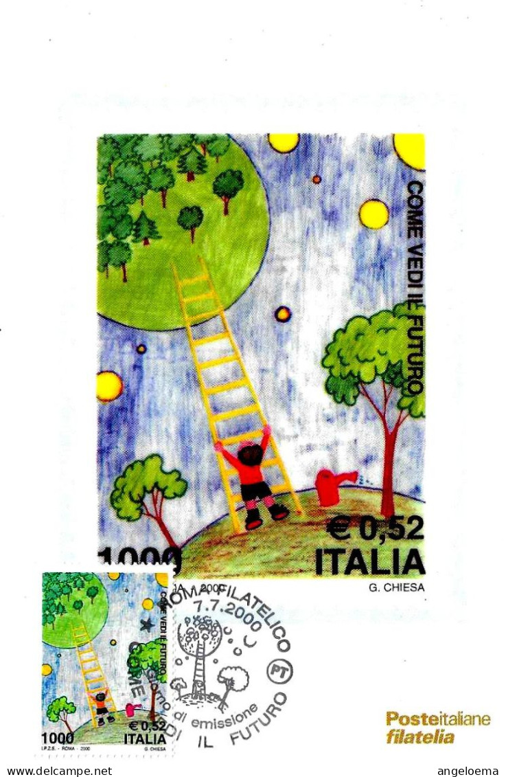 ITALIA ITALY - 2000 ROMA COME VEDI IL FUTURO Annullo Fdc Su Cartolina PT - 3565 - Ohne Zuordnung