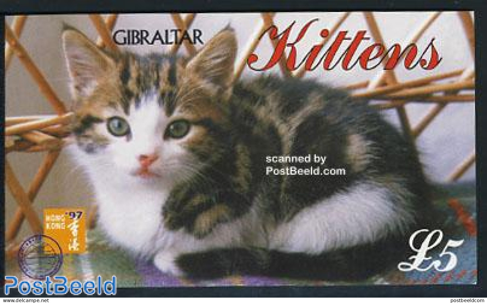 Gibraltar 1997 Cats Booklet, Mint NH, Nature - Cats - Stamp Booklets - Ohne Zuordnung
