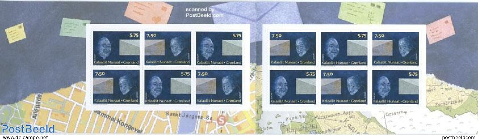 Greenland 2008 Europa, Letter Writing Foil Booklet S-a, Mint NH, History - Europa (cept) - Post - Stamp Booklets - Neufs