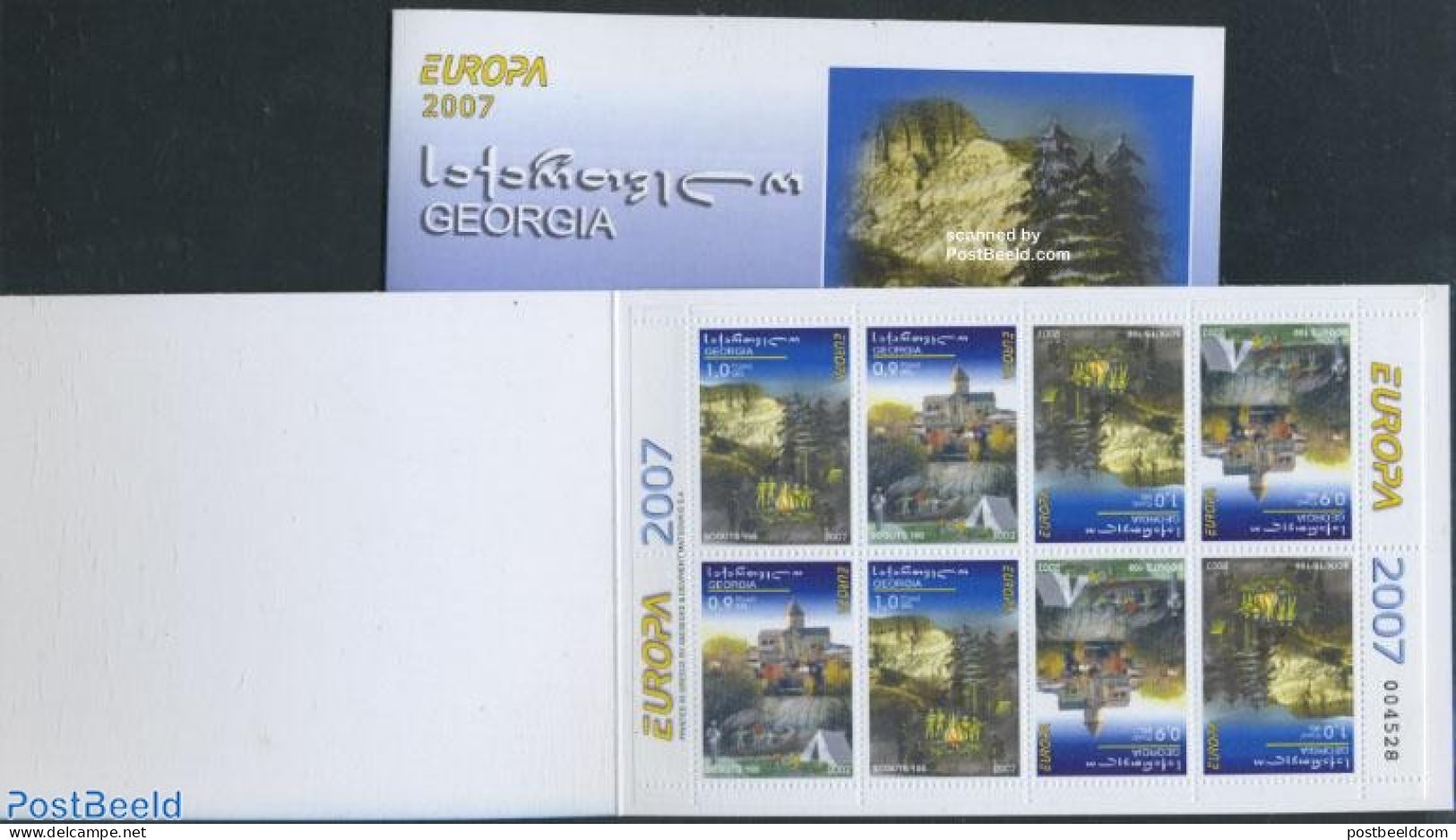 Georgia 2007 Europa, Scouting Booklet, Mint NH, History - Sport - Europa (cept) - Scouting - Stamp Booklets - Zonder Classificatie