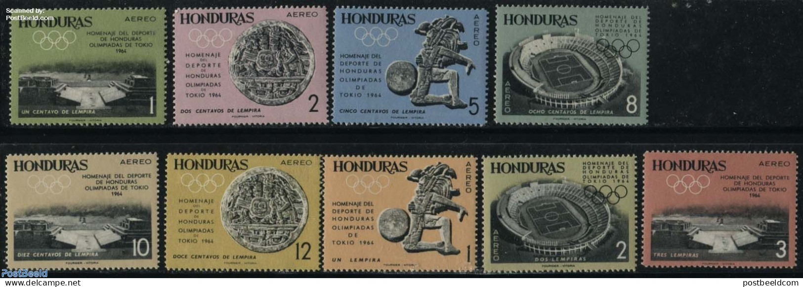Honduras 1964 Olympic Games 9v, Mint NH, Sport - Olympic Games - Honduras