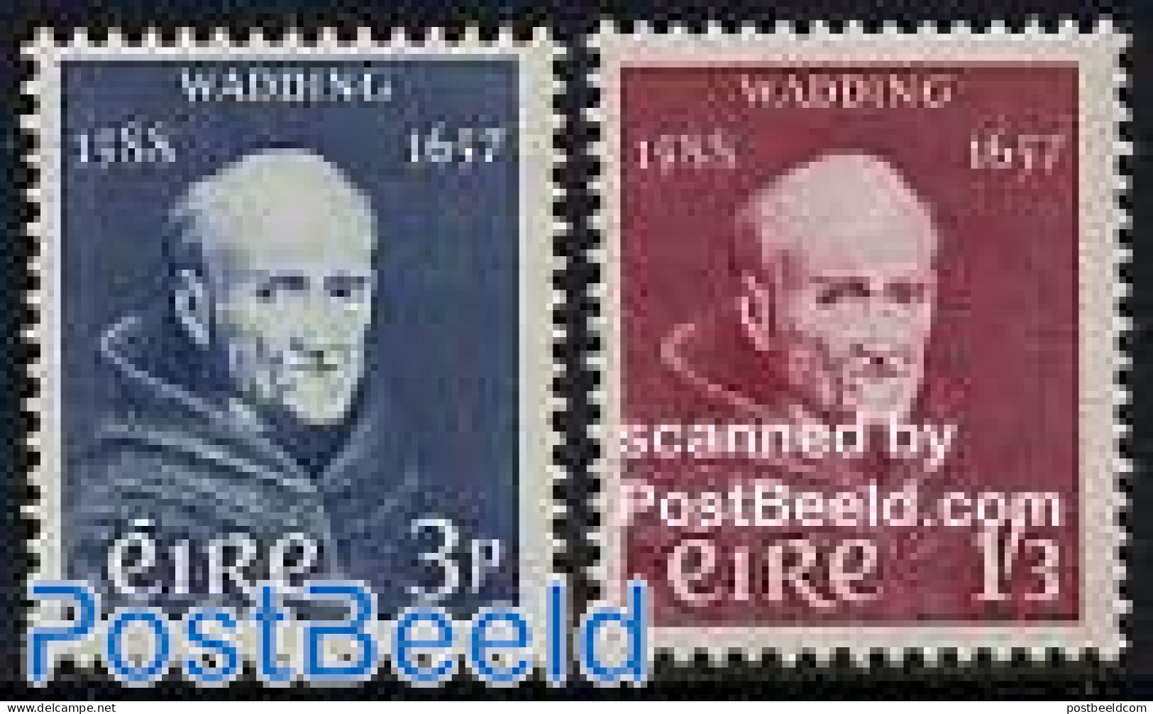 Ireland 1957 Luke Wadding 2v, Mint NH, Religion - Religion - Unused Stamps