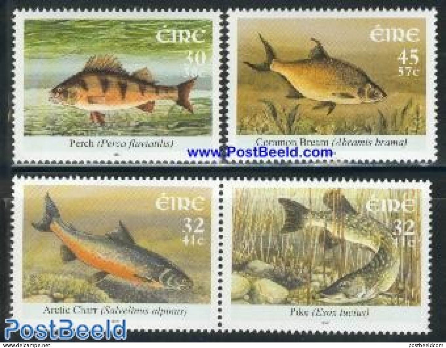 Ireland 2001 Fish 4v (2v+[:]), Mint NH, Nature - Fish - Ongebruikt