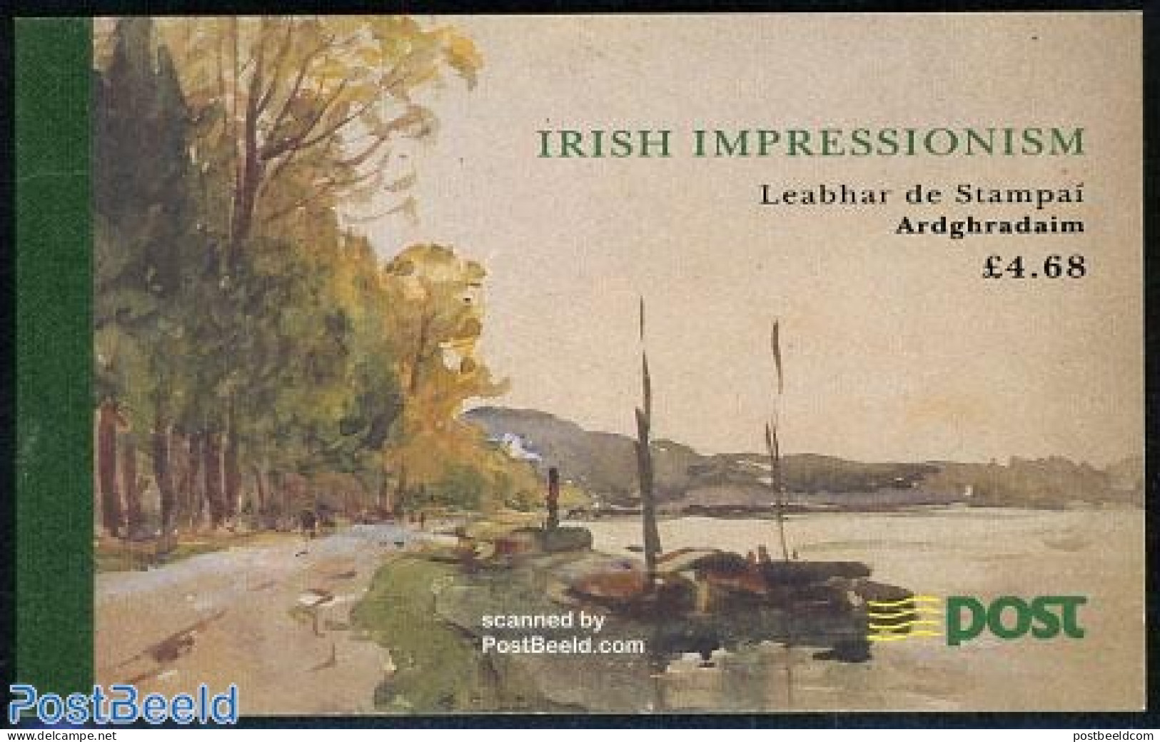 Ireland 1993 Impressionism Booklet, Mint NH, Stamp Booklets - Art - Modern Art (1850-present) - Paintings - Ongebruikt
