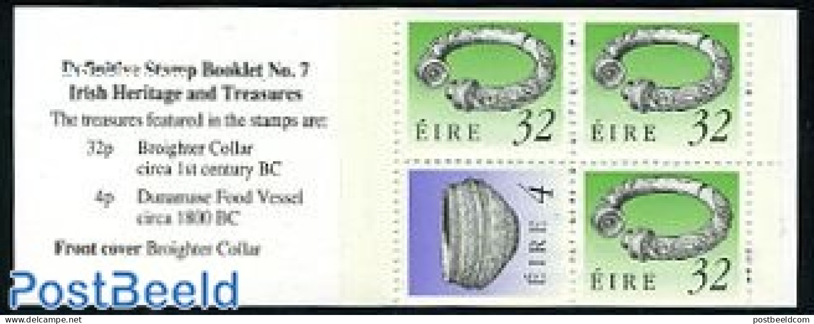 Ireland 1995 Irish Art Booklet, Mint NH, Stamp Booklets - Art - Art & Antique Objects - Unused Stamps