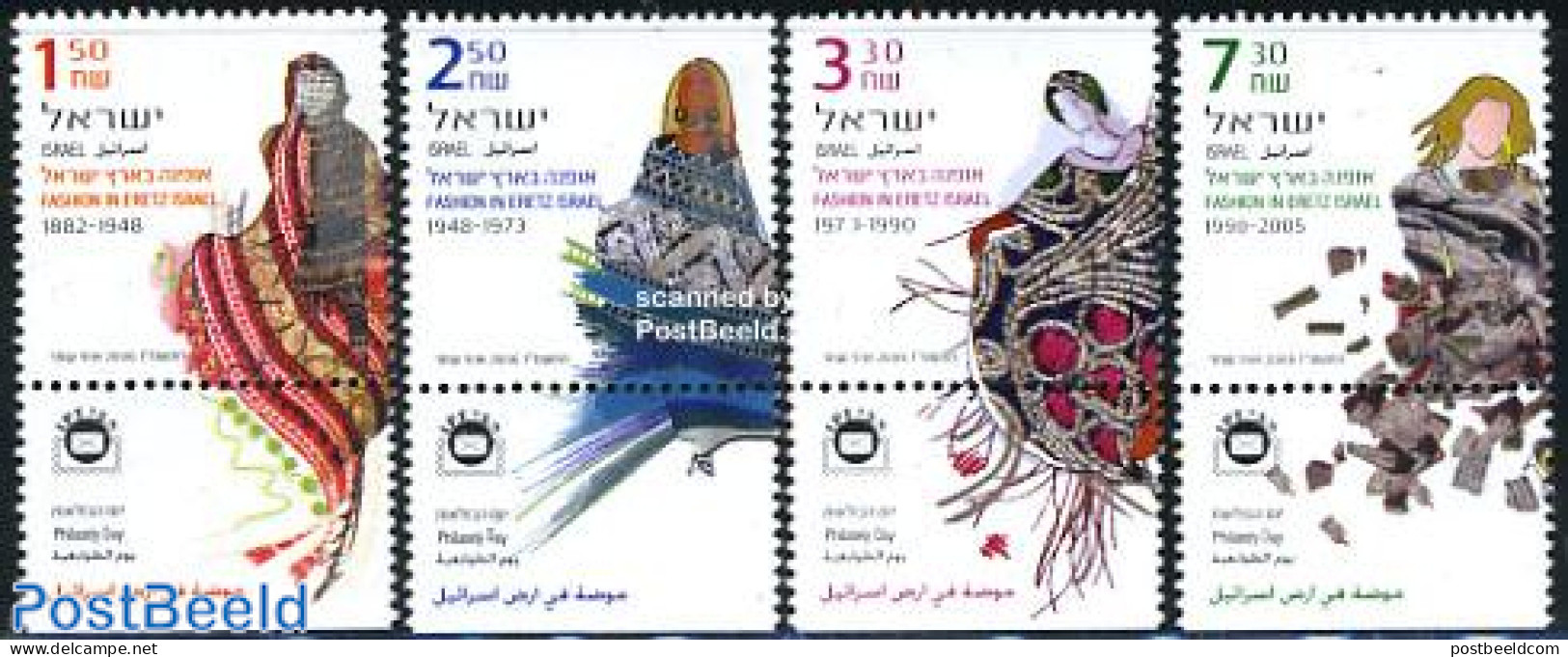 Israel 2006 Fashion In Eretz 4v, Mint NH, Art - Fashion - Unused Stamps (with Tabs)