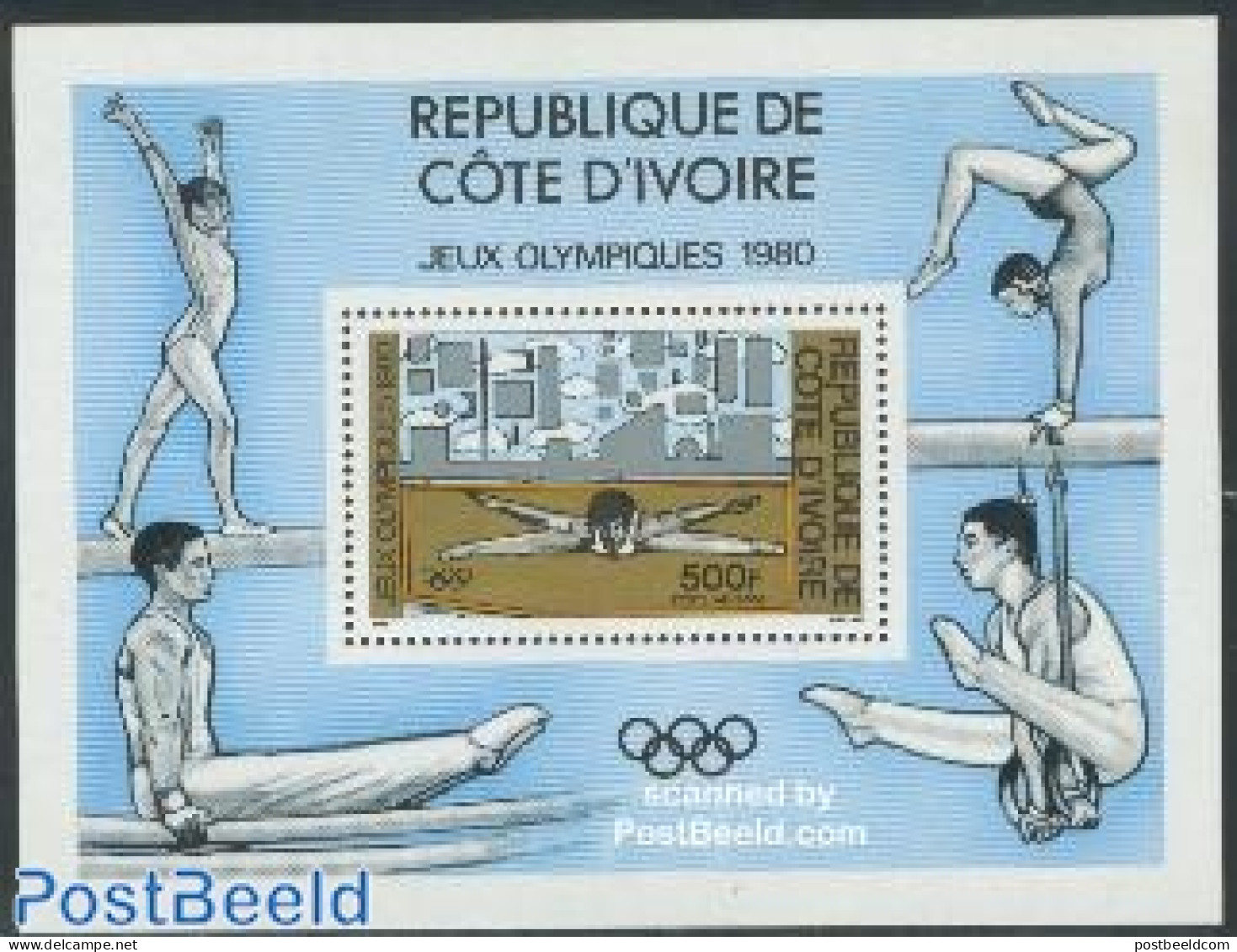Ivory Coast 1980 Olympic Games Moscow S/S, Mint NH, Sport - Gymnastics - Olympic Games - Ongebruikt