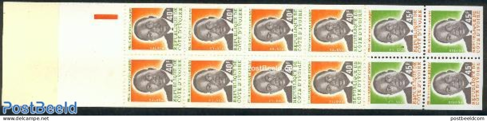 Ivory Coast 1977 Definitives Booklet, Mint NH, History - Politicians - Stamp Booklets - Ungebraucht